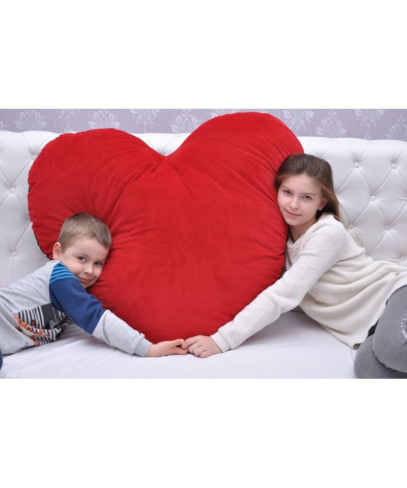 Poduszka serce z falbanką