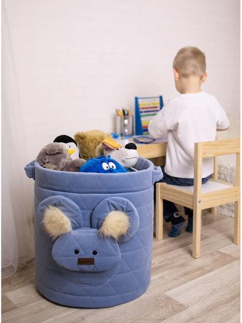 Szydełkowy kosz na zabawki